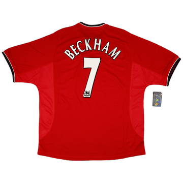 ビッグ割引 Beckham Shirt L/S Home United Manchester 2000-02 #7 8/10 - ウェア