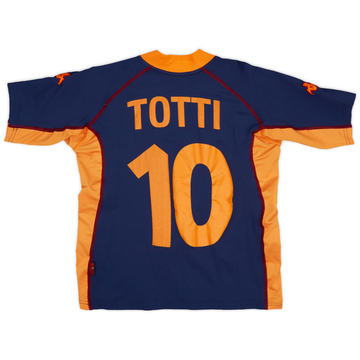 2001-02 Roma Home Shirt Totti #10 - 6/10 - (XL)