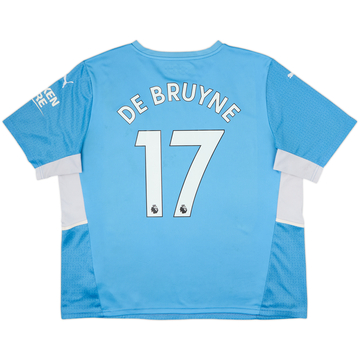 DE BRUYNE ユニフォーム 17番 【Mサイズ】 2021-22 Manchester City Home Shirt De Bruyne #17 - 10/10 - (M)