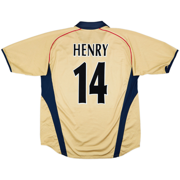 2000-02 Arsenal Home Shirt Henry #14 - 6/10 - (XL)
