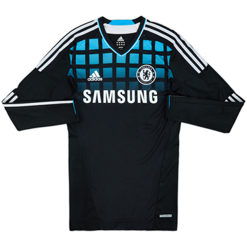 Camiseta de visitante versión jugador TechFit de manga larga del Chelsea 2011-12 #10 - 10/10 - (M/L)