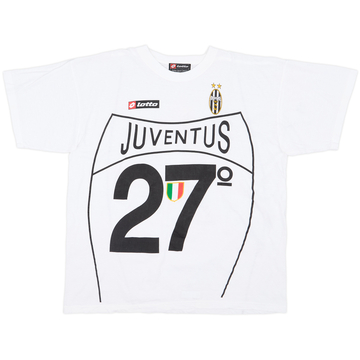 人気ブランド新作豊富 '27 Lotto Juventus 2002-03 Campioni 8 - Tee Cotton D'Italia' スポーツ