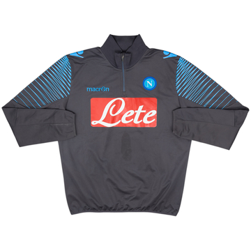 2012-13 Napoli Macron 1/4 Zip Drill Top - 7/10 - (S)