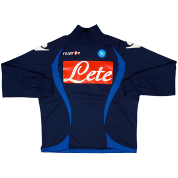 SSCナポリ macron サッカーシャツ Lサイズ 2012-13 Napoli Macron 1/4 Zip Drill Top - 7/10 - (S)