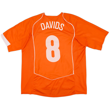 Dutchえす 2004-06 Netherlands Home Shirt Davids #8 - 8/10 - (XL)