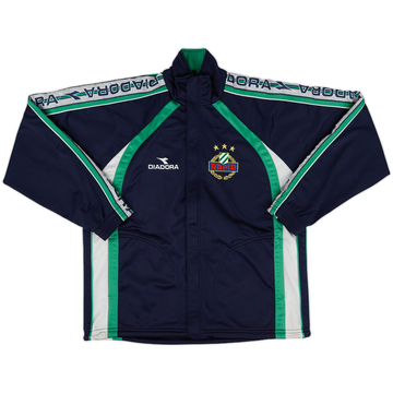 1998-99 Rapid Vienna Diadora Track Jacket - 9/10 - (L.Boys)