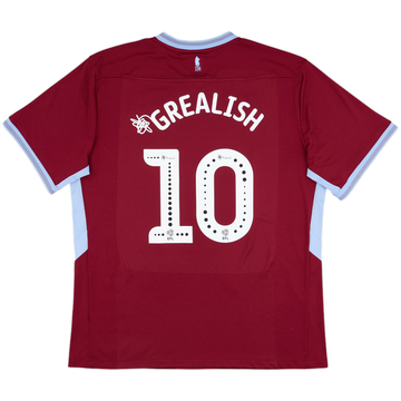 2020-21 Aston Villa Home Shirt Grealish #10 - 6/10 - (XXL)