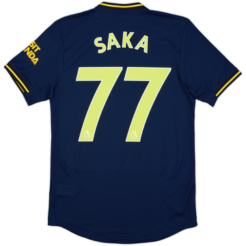 Camiseta de la tercera equipación versión jugador del Arsenal 2019-20 Saka #77 (S)