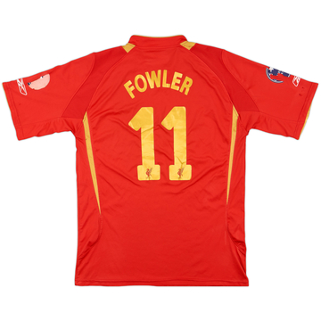 2005-06 Liverpool CL Home Shirt Gerrard #8 - 4/10 - (S)