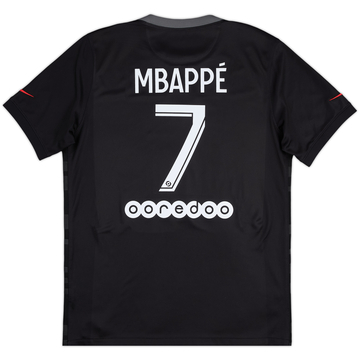 2021-22 Paris Saint-Germain Third Shirt Mbappe #7 - 8/10 - (L)