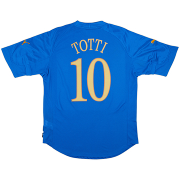 2004-06 Italy Home Shirt Totti #10 (L)