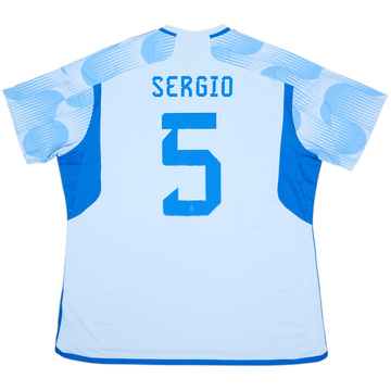 Camiseta de visitante de España 2022-23 Sergio #5 (XXL)