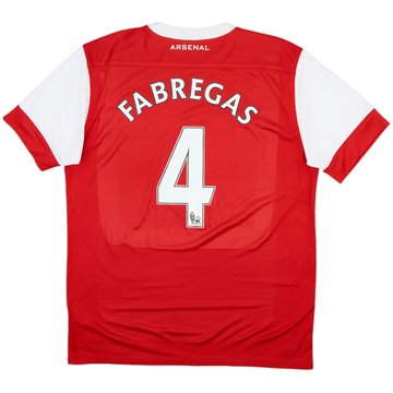 2010-11 Arsenal Home Shirt Fabregas #4 - 5/10 - (XL)