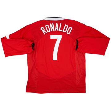 2004-06 Manchester United Home Shirt Ronaldo #7 - 7/10 - (XL)