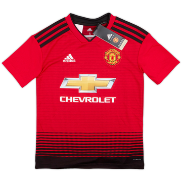 2018-19 Manchester United Home Shirt Pogba #6 - 5/10 - (S.Boys)