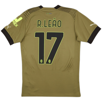 2022-23 AC Milan Home Shirt R.Leao #17 - 9/10 - (M)