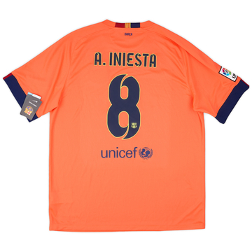 RARE Nike 2015-2016 FC Barcelona Away Jersey New ANDRES
