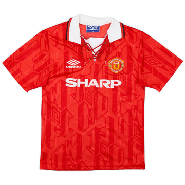 ウェア UMBRO Manchester United 92-94  kit 1992-94 Manchester United Home Shirt - 5/10 - (L)