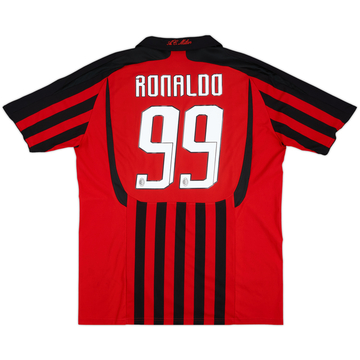 2006-07 AC Milan Home Shirt Ronaldo #99 - 6/10 - (M)