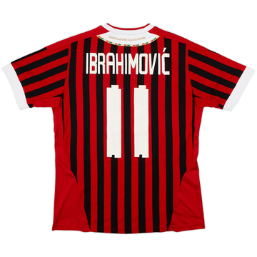 2011-12 AC Milan Home Shirt Ibrahimovic #11 - 6/10 - (S)
