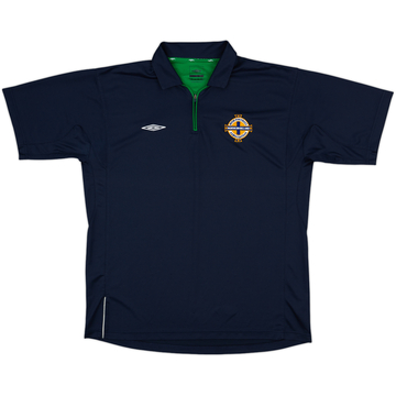2005-06 Northern Ireland Umbro 1/4 Zip Polo Shirt - 5/10 - (L)