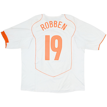 Camiseta de visitante de los Países Bajos 2004-06 Robben #19 - 5/10 - (XXL)
