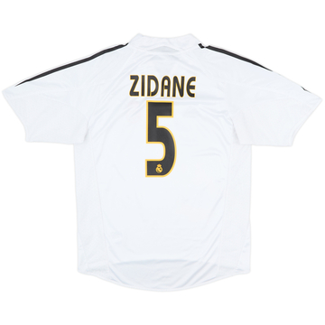 2004-05 Real Madrid Home Shirt Zidane #5 - 7/10 - (M)