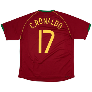 2006-08 Portugal Home Shirt C.Ronaldo #17 - 7/10 - (XL)