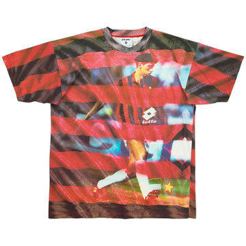 1993-94 AC Milan Lotto 1/4 Zip Training Top - 9/10 - (S)