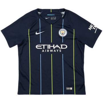 2018-19 Manchester City Away Shirt G.Jesus #33 - 8/10 - (S.Boys)