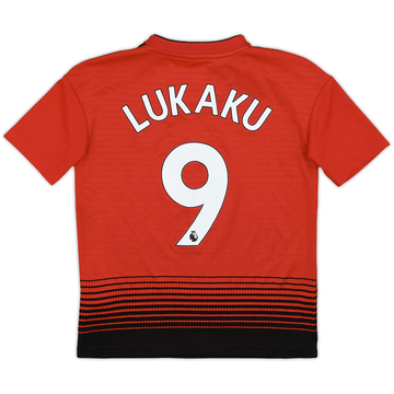 グランドホールセール United Manchester 2018-19 Home (M.Boys) - 8/10 - #9 Lukaku Shirt ウェア