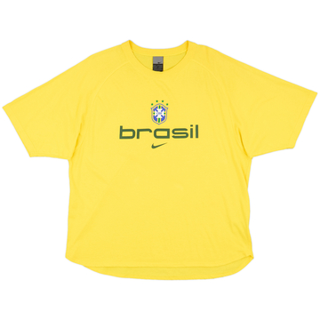 2002-03 Brazil Nike Cotton Tee - 9/10 - (L)