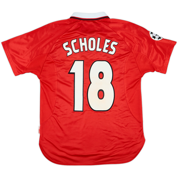 2006-07 Manchester United Home Shirt Scholes #18 - 8/10 - (M)