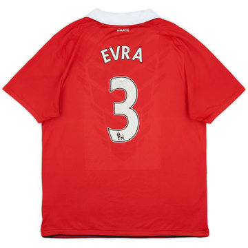 2010-11 Manchester United Camiseta Local Evra #3 - 5/10 - (L)