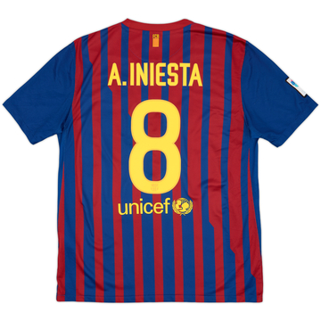 CAPITTEN キャピテンA. INIESTA 8シャツ 国立限定バルセロナ 2010-11 Barcelona Home L/S Shirt A.Iniesta #8 - 6/10 - (M)