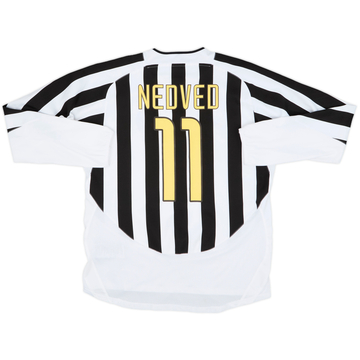 【限界最終価格】2003/04 ユベントス Juventus ユニフォーム M 2003-04 Juventus Player Issue Home L/S Shirt Nedved #11 - 8/10 - (L)