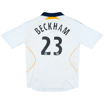 2007-08 LA Galaxy Home L/S Shirt Beckham #23 - 6/10 - (M)