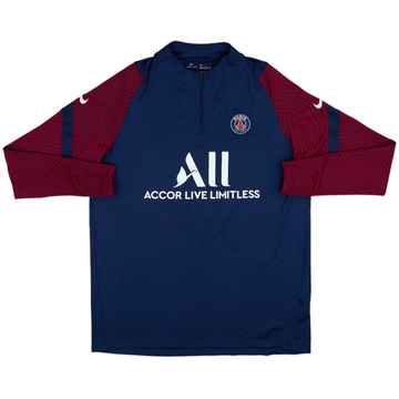 2020-21 Paris Saint-Germain Nike 1/4 Zip Training Top - 8/10 - (S)