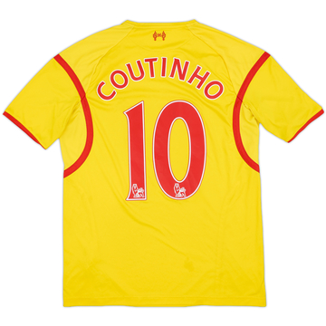 2014-15 Liverpool Home Shirt Coutinho #10 - 9/10 - (XL)