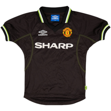 1997-99 Manchester United Away Shirt Cole - 8/10 - (7-8 Years)