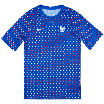 ウェア FRANCE TRAINING SHIRT SQUAD MIDLAYER France Training T-Shirt Squad Pre-Match II White/Obsidian