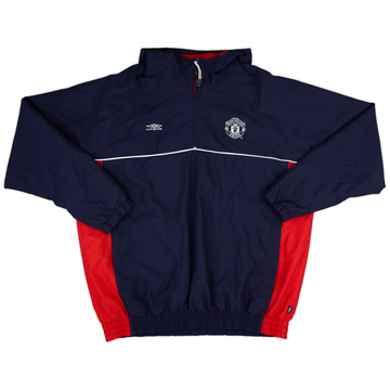 【超お買い得！】 2000-01 Jacket Track Hooded Zip 1/4 Umbro United Manchester ウェア