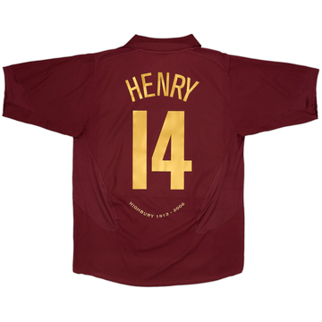 2005-06 Arsenal Home Shirt Henry #14 - 8/10 - (S)