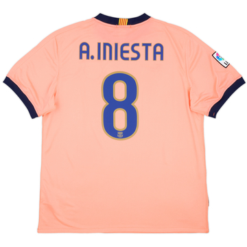 2007-08 Barcelona Home Shirt A.Iniesta #8 - 7/10 - (M)