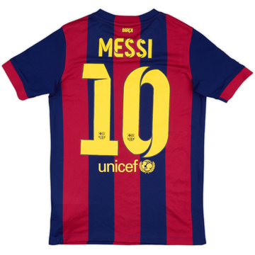 FC Barcelona Messi 10番シャツ 2014-15 Barcelona Home Shirt Messi #10 - 8/10 - (L.Boys)