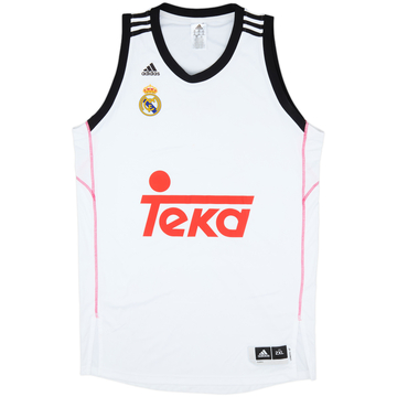 Camiseta adidas de local del Real Madrid Baloncesto 2014-15 - 8/10 - (XXL)