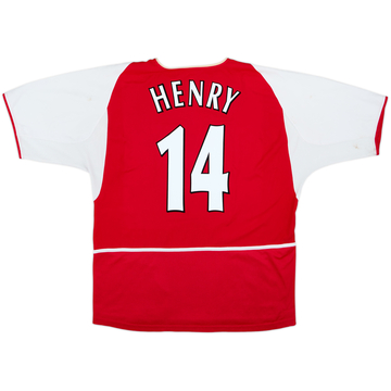2002-04 Arsenal Camiseta de local Henry #14 - 5/10 - (XL)