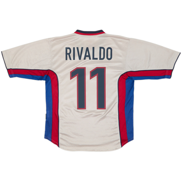 Camiseta de visitante del Barcelona 1999-01 Rivaldo #11 - 6/10 - (M)