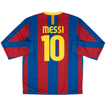 11-12 バルセロナ 10番 MESSI 長袖 シャツ 2010-11 Barcelona Player Issue Home L/S Shirt Messi #10 (XL)