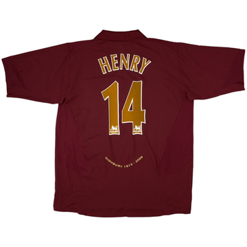 2006-08 Arsenal Home Shirt Henry #14 - 7/10 - (XL)